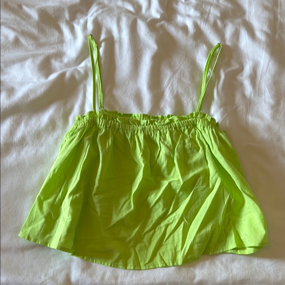 Lime Green Spaghetti Strap Top